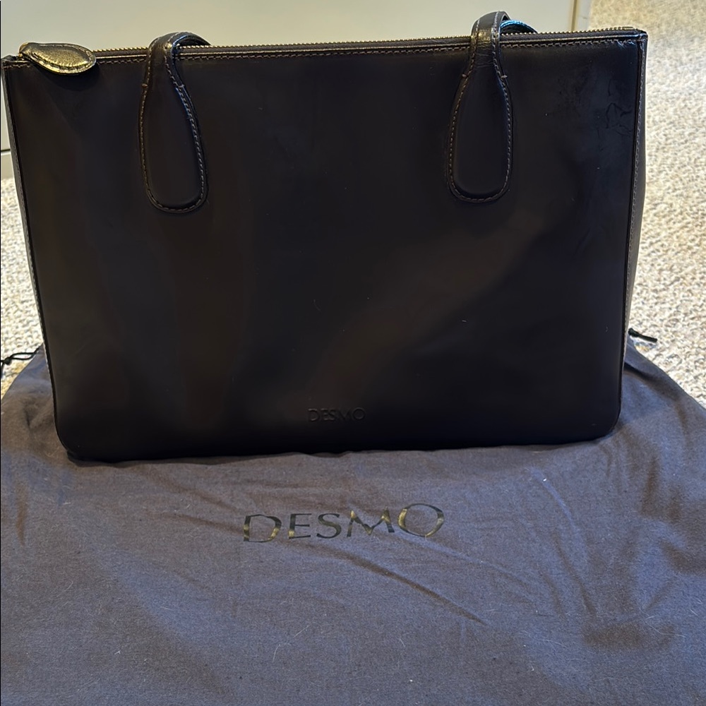 Brown Leather Desmo Handbag